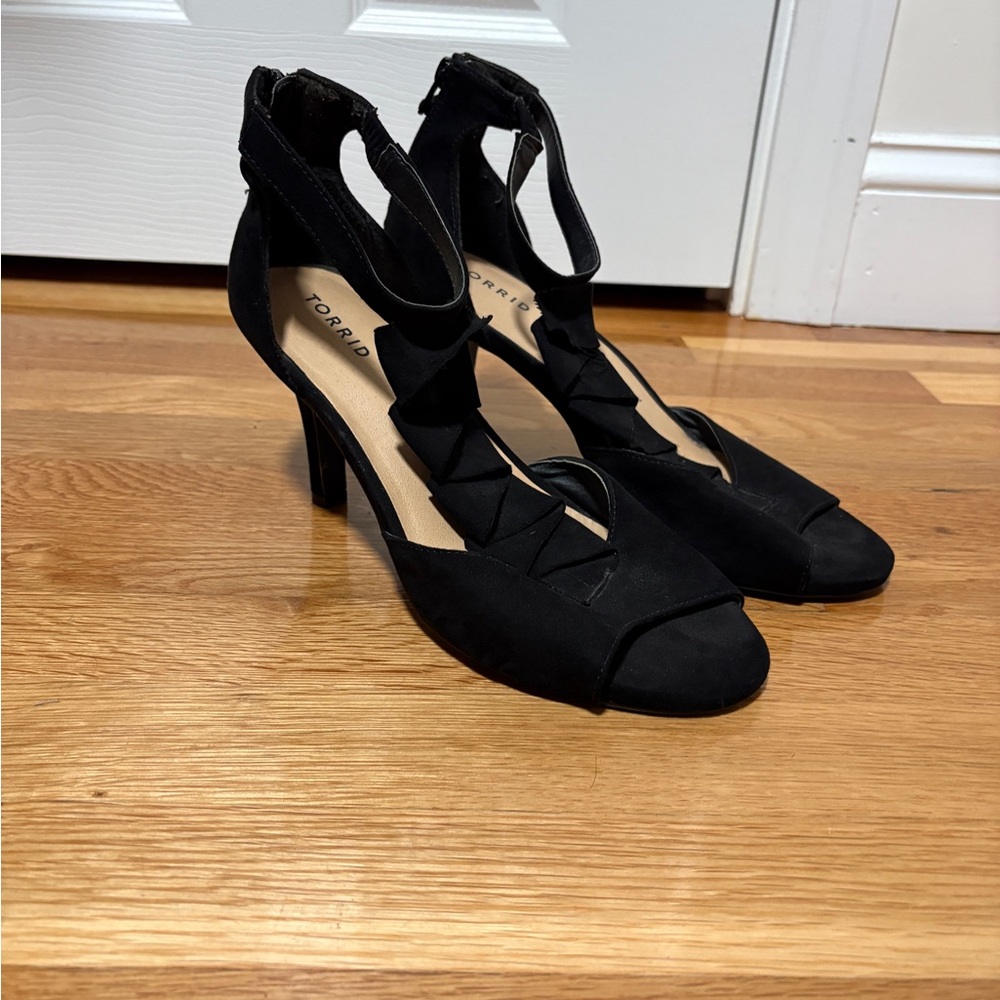 Torrid Black Strappy Heels